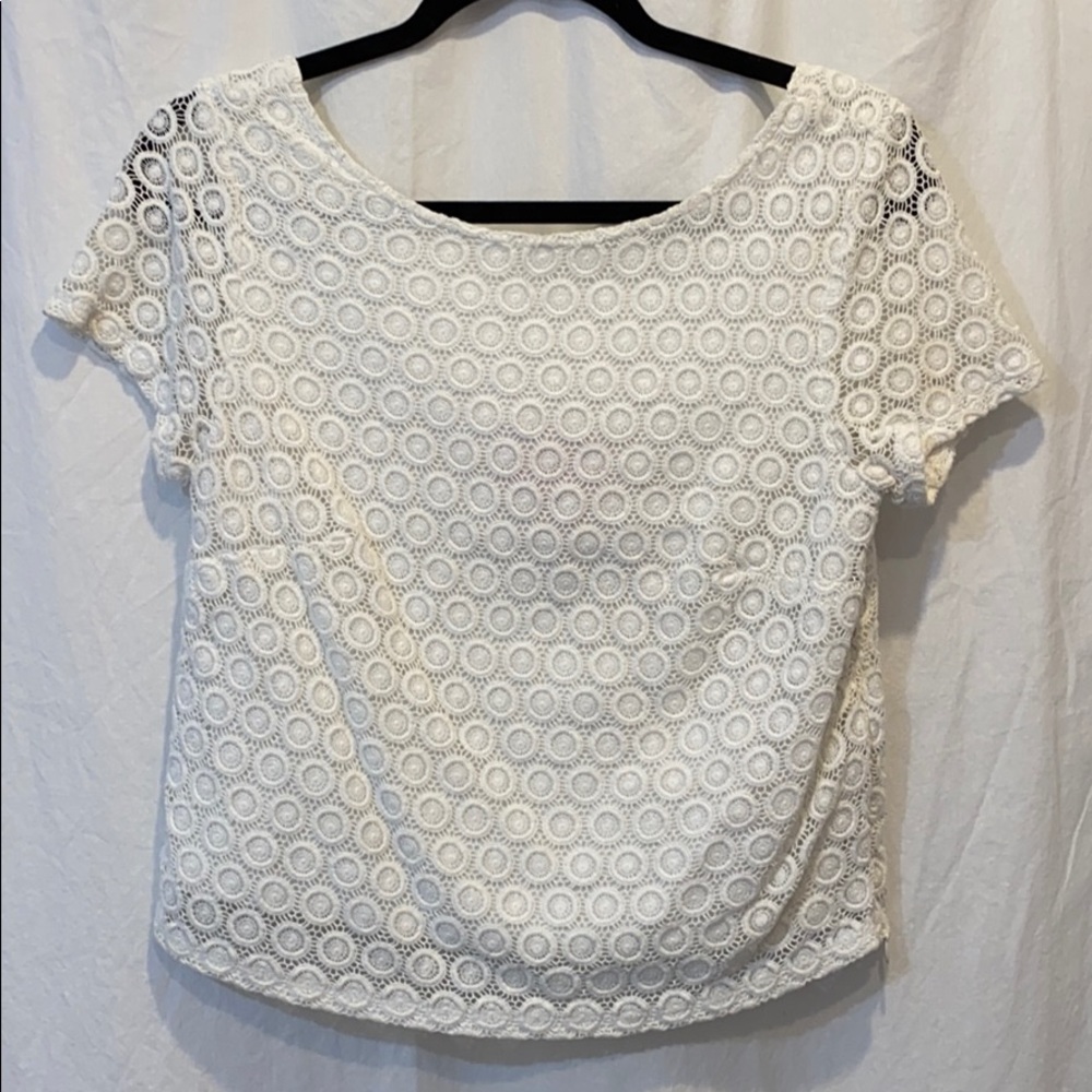 Lilly Pulitzer White Eyelet Top